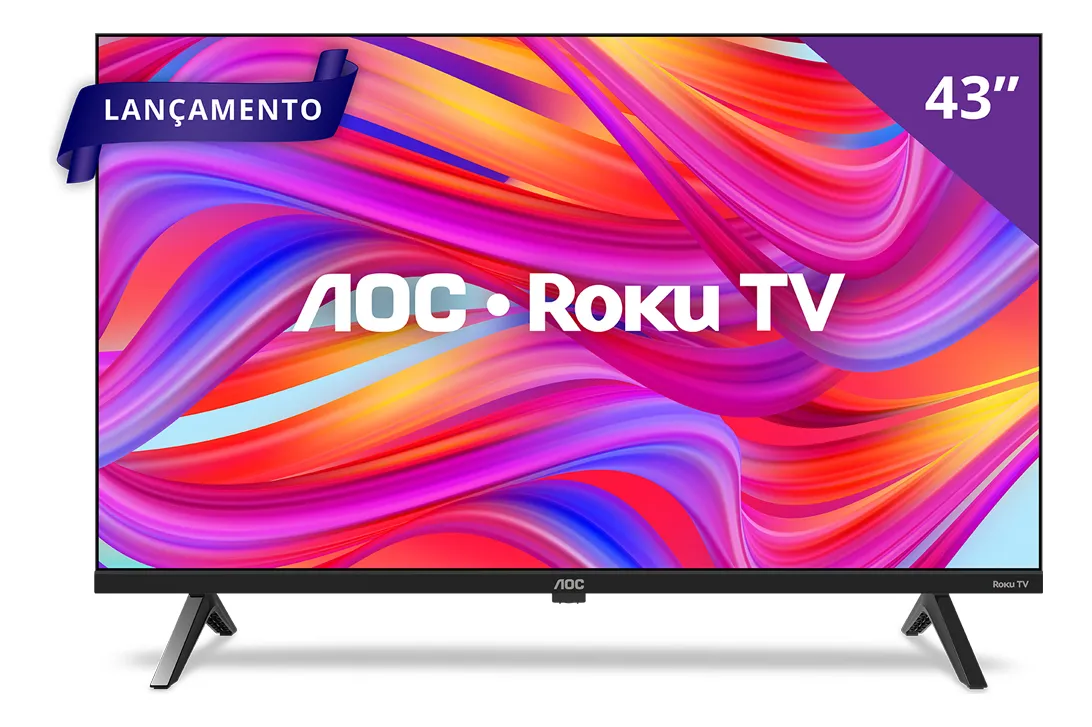 Smart TV 43“ FULL HD AOC Roku TV 43S5045/78G HDMI 1 USB Wifi