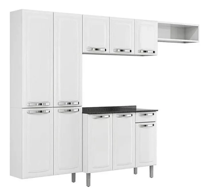 Itatiaia Rose Cozinha Compacta em aço 4 peças cor branco