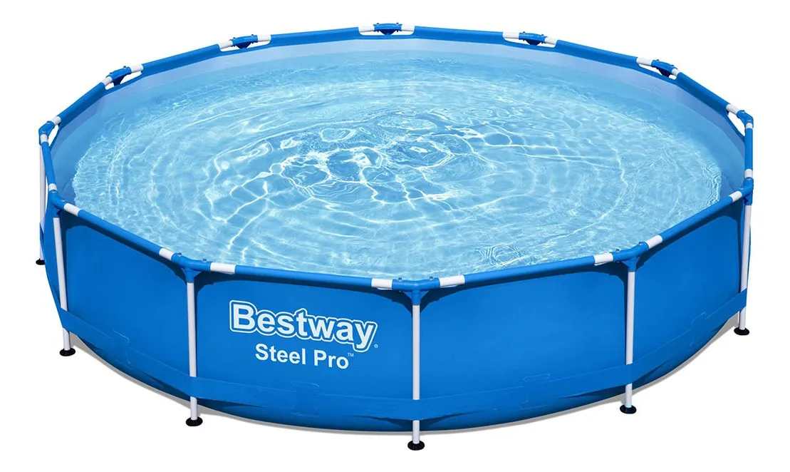 Piscina Estruturada 4678l Redonda Azul Steel Pro Bestway