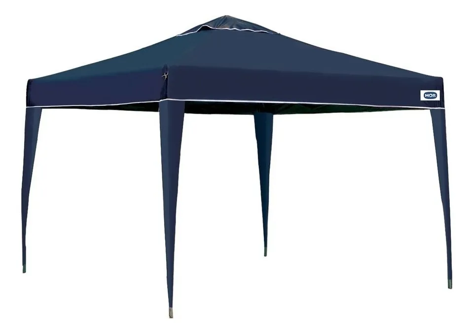 Gazebo dobrável Mor 3x3 Articulado X-Flex 3m x 3m x 2.5m - azul
