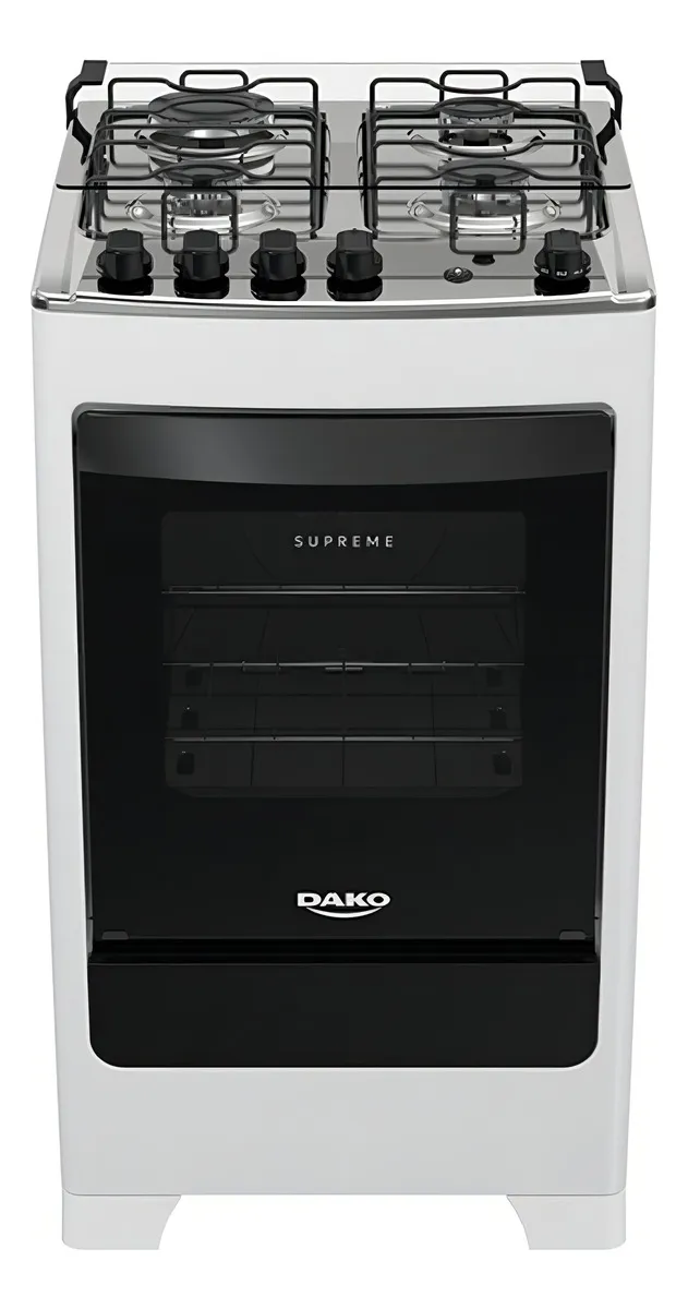 Fogão Dako Supreme Branco 4 Bocas Com Acendimento Automático 110V 220V (Bivolt)