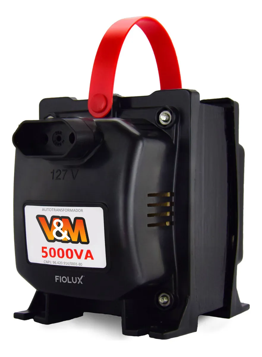 Transformador 5000va VM Bivolt 110/220V e 220/110V 12000 Btus Conversor Voltagem