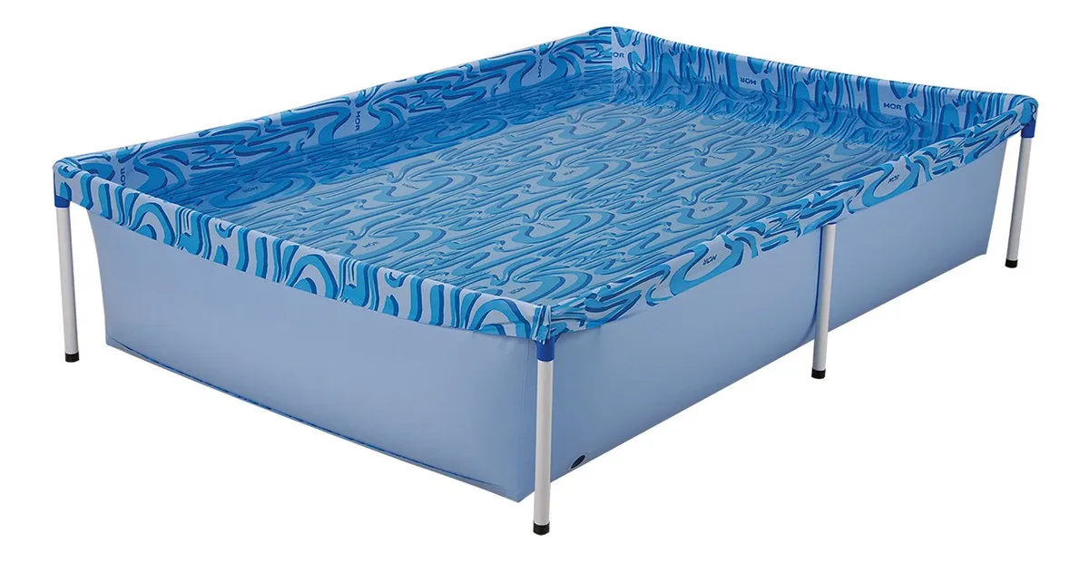 Piscina estrutural retangular Mor 001002 com capacidade de 1000 litros 1.26x1.89 m